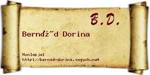 Bernád Dorina névjegykártya